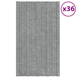 Pannello per tetto 36 pcs Argento 80 x 45 cm Acciaio zincato