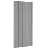 Pannello per tetto 36 pcs Grigio 100 x 45 cm Acciaio zincato