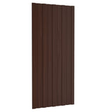 Pannello per tetto 36 pcs Marrone 100 x 45 cm Acciaio zincato