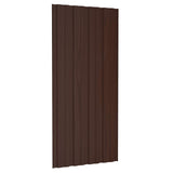 Pannello per tetto 36 pcs Marrone 100 x 45 cm Acciaio zincato