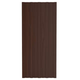 Pannello per tetto 36 pcs Marrone 100 x 45 cm Acciaio zincato