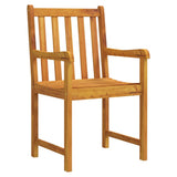 Sedie da giardino 2 pcs Naturale Legno di Acacia Massello
