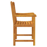Sedie da giardino 2 pcs Naturale Legno di Acacia Massello