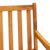 Sedie da giardino 2 pcs Naturale Legno di Acacia Massello