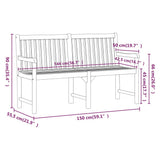 Panchine da giardino 1-Numero di posti 150 x 55,5 x 90 cm