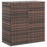 Contenitore da Giardino in Rattan PE 100x49x103,5 cm Marrone