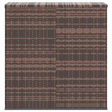 Contenitore da Giardino in Rattan PE 100x49x103,5 cm Marrone
