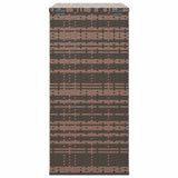 Contenitore da Giardino in Rattan PE 100x49x103,5 cm Marrone