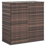 Contenitore da Giardino in Rattan PE 100x49x103,5 cm Marrone