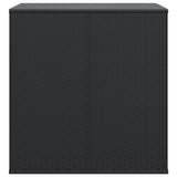 Contenitore da Giardino in Rattan PE 100x97,5x104 cm Nero
