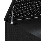 Contenitore da Giardino in Rattan PE 100x97,5x104 cm Nero