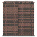 Contenitore da Giardino in Rattan PE 100x97,5x104 cm Marrone