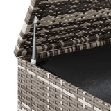 Contenitore da Giardino in Rattan PE 100x97,5x104 cm Grigio