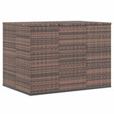 Contenitore da Giardino in Rattan PE 145x100x103 cm Marrone