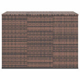 Contenitore da Giardino in Rattan PE 145x100x103 cm Marrone