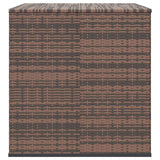 Contenitore da Giardino in Rattan PE 145x100x103 cm Marrone
