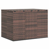 Contenitore da Giardino in Rattan PE 145x100x103 cm Marrone