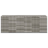 Contenitore da Giardino in Rattan PE 291x100,5x104 cm Grigio