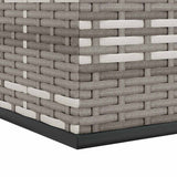 Contenitore da Giardino in Rattan PE 291x100,5x104 cm Grigio