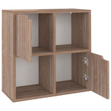 Libreria Grigio Rovere Sonoma 60x27,5x59,5cm Legno truciolato
