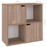 Libreria Grigio Rovere Sonoma 60x27,5x59,5cm Legno truciolato