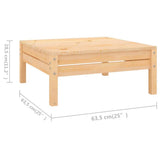 Set Salotto da Giardino 4 pz in Legno Massello di Pino