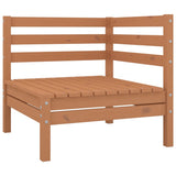 Set Salotto da Giardino 12 pz in Legno Massello di Pino ambra
