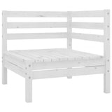 Set Salotto da Giardino 13 pz in Legno Massello di Pino Bianco