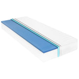 Divano Letto con Materasso 90x200 cm Bianco in Legno di Pino