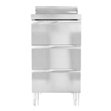Mobili da cucina commerciali 3 pz in acciaio inox