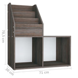 Portariviste Bimbi Grigio Rovere Sonoma 71x30x78,5 truciolato