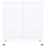 Armadio Classificatore Industriale Bianco 90x40x100 cm Acciaio