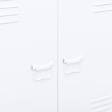Armadio Classificatore Industriale Bianco 90x40x100 cm Acciaio