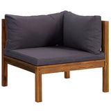 Set Divani da Giardino 12 pz con Cuscini in Massello di Acacia