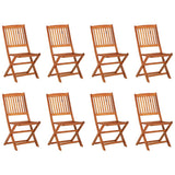 Set da Pranzo da Giardino 9 pz 220x90x75 cm Massello di Acacia