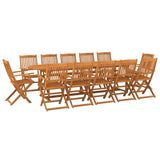 Set da Pranzo da Giardino 13 pz 280x90x75 cm Massello di Acacia