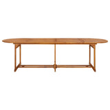 Set da Pranzo da Giardino 13 pz 280x90x75 cm Massello di Acacia