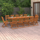 Set da Pranzo da Giardino 13 pz 280x90x75 cm Massello di Acacia