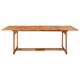 Set da Pranzo da Giardino 11 pz 220x90x75 cm Massello di Acacia