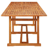 Set da Pranzo da Giardino 13 pz 280x90x75 cm Massello di Acacia