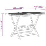 Set Mobili da Pranzo da Giardino 7 pz Legno Massello di Acacia