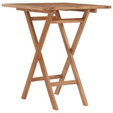 Set da Pranzo per Giardino 3 pz in Legno Massello di Teak