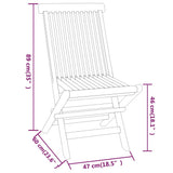 Set da Pranzo per Giardino 3 pz in Legno Massello di Teak