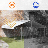 Gabbia per Cani da Esterno con Tetto 300x300x150 cm