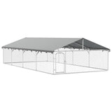 Gabbia per Cani da Esterno con Tetto 600x300x150 cm