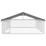 Gabbia per Cani da Esterno con Tetto 600x300x150 cm