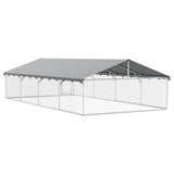 Gabbia per Cani da Esterno con Tetto 600x300x150 cm
