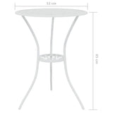 Set da Bar 3 pz in Alluminio Pressofuso Bianco