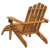 Sedia da Giardino Adirondack con Poggiapiedi Massello di Acacia