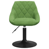 Sedia da Pranzo Verde Chiaro in Velluto